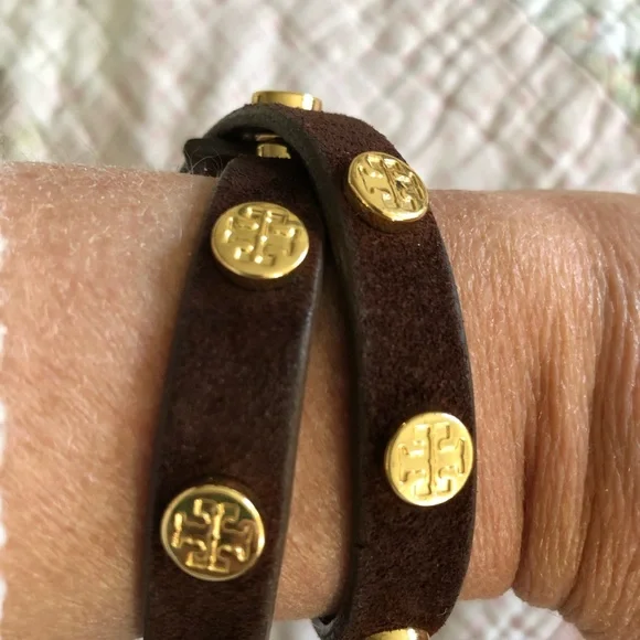 COPY - Tory Burch suede wrap logo bracelet - Picture 4 of 4
